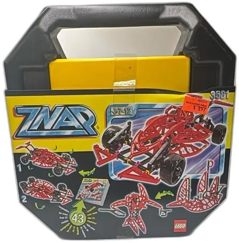 LEGO Znap 3581 Black Yellow Building Set Suitcase 1998 Construction Toy