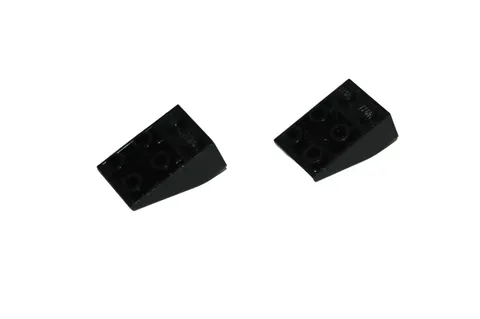 6 Lego® TRAIN Railway 9V RC Substructure Slope Inverted 3x2 BLACK