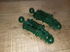 2 Lego part 50920 Bionicle Toa Hordika Leg Section in Dark Green Retired pieces