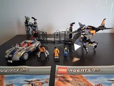LEGO Agents: Turbocar Chase (8634) (missing many stickers, ID card, and 1 head)