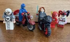 Lego Minifigures: Superhero Lot : Avengers, Harley, Superman, The Flash - Used