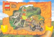 LEGO Manual 7414 Orient Expedition Elephant Caravan Instruction Complete ONLY