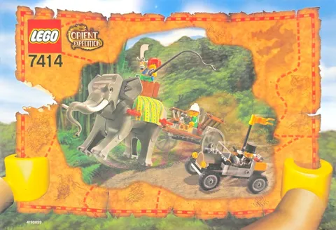 LEGO Manual 7414 Orient Expedition Elephant Caravan Instruction Complete ONLY