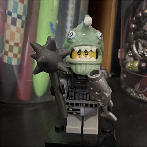 LEGO Minifigures Series 14 Sea Monster Complete w/ Fish Mace & Stand