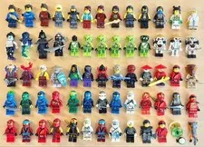 LEGO NINJAGO Set of 58 Pieces Figures Minifigs Bulk Sale Good Condition Used