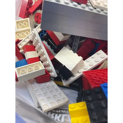 LEGO Bulk Mixed Lot 1lb 14.5oz Bricks Plates Wheels Legoland Vintage Pieces 1970