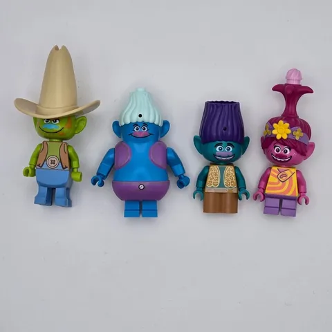 LEGO Trolls World Tour Minifigure Lot of 4 Poppy Biggie Branch Hickory