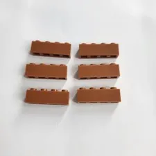 Lego Brick 1x4 Part 3010 Dark Orange Qty. 6