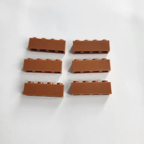 Lego Brick 1x4 Part 3010 Dark Orange Qty. 6