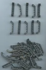 LEGO x 40 Dark Bluish Gray Slope, Inverted 45 6 x 1 Double with 1 x 4 Cutout
