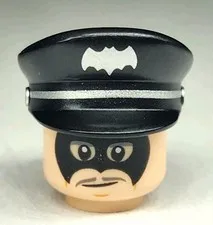 NEW LEGO® Minifigure Head And Police Hat For Alfred Pennyworth