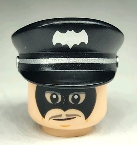 NEW LEGO® Minifigure Head And Police Hat For Alfred Pennyworth