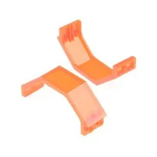 2x LEGO Cockpit Window 3x2x6 Transparent Neon Orange Panels 4109866 30226 2466