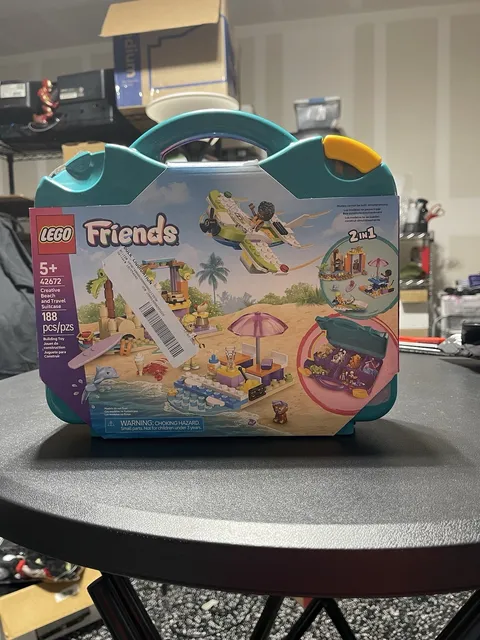 LEGO Friends Creative Beach and Travel Suitcase Toy Building Set 42672