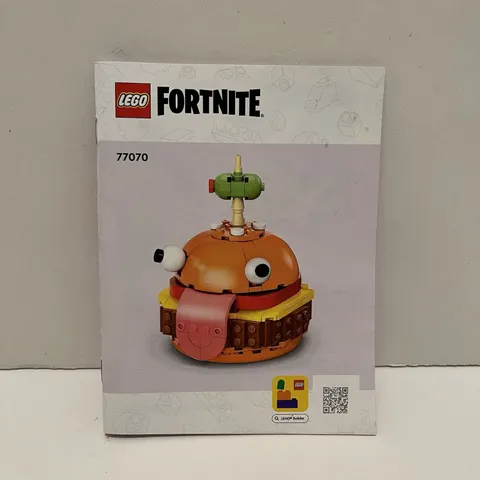 Lego Fortnite Burger Instruction Booklet Set Number 77070 Book ONLY