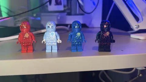 LEGO NINJAGO Minifigure Lot of 4 NRG Kai Zane Jay Cole