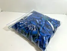 LEGO ONE bag 2 LBS 6 oz Pounds  Bulk. Assorted blue brick only