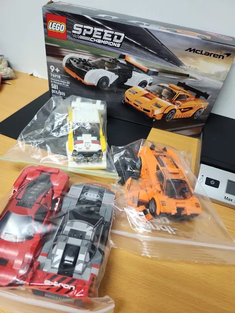 (4) Lego Cars Speed Champions McClaren, Ferrari, Audi
