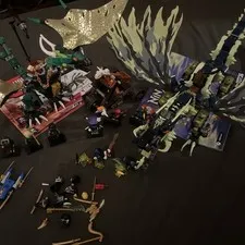 LEGO NINJAGO Lot 70763 Morro Dragon 70593 Green NRG Incomplete Some Figs