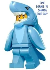 LEGO 71011 CMF Collectable Minifigures Series 15 #13 SHARK SUIT GUY *See Descrip