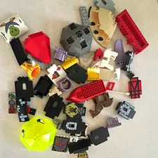 LEGO Bulk Lot Assorted Bricks Plates 1989 1982 Pieces & Printed Parts Multicolor