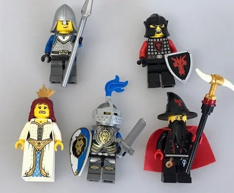 LEGO Minifigure Castle King Dragon Magic Soldier Lot Set Bulk Sale