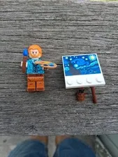 Vincent Van Gogh , Paintbrush Pallet And Easel! Easel Missing One Leg!