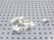 LEGO Lot of 10 White 1x1x2/3 Mini Slopes BB