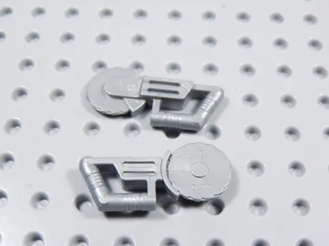 LEGO Lot of 2 Flat Silver Circular Saw Tool Utensil Minifig BJ