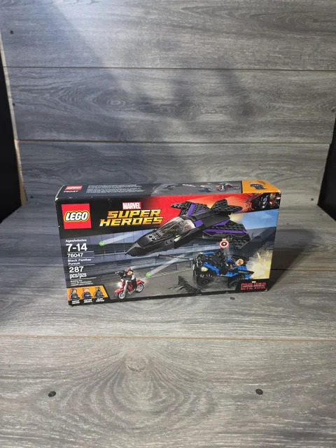 Lego #76047 MARVEL Super Heroes: Black Panther Pursuit-Retired-Sealed-2016 New! 