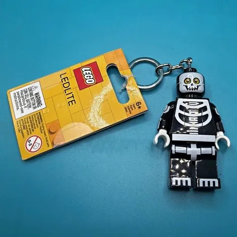 LEGO LEDLITE Skeleton Light Up Minifigure Keychain LED Light