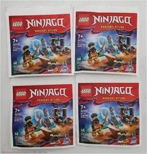 LOT OF 4 LEGO NINJAGO Arin vs. Dragonian Battle Building Toy 30700
