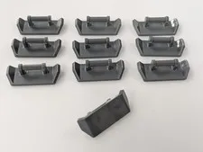 Lego x10 New Dark Bluish Gray Vehicle, Spoiler with Bar Handle # 98834