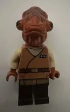LEGO Star Wars Admiral Ackbar 75140 Medium Dark Flesh Robe Minifigure CMF Disney