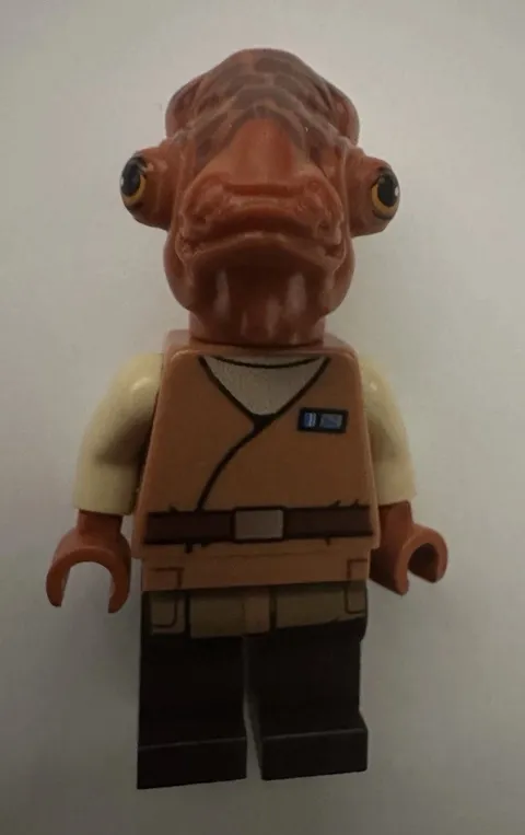 LEGO Star Wars Admiral Ackbar 75140 Medium Dark Flesh Robe Minifigure CMF Disney