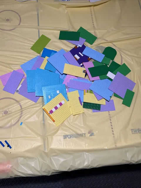 Lego Base Plate Lot! Fun Colors. Over 50. 3.5 Pounds