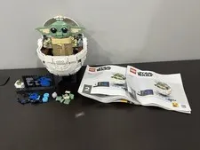 LEGO Star Wars Grogu w/ Hover Pram 75403 Display Plate 1048pc Complete Set