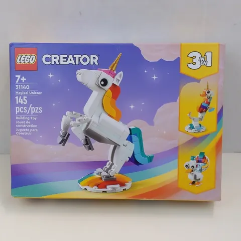 LEGO Creator Magical Unicorn 31140 3 in 1 Building Set 145 Pieces Ages 7+ Toy