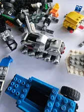 LEGO Bulk Lot Mixed Minifigures & Vehicle Parts, Multicolor Plastic