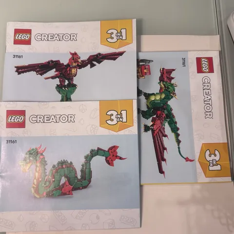 LEGO CREATOR: Medieval Dragon 3in1 (31161)  INSTRUCTIONS ONLY