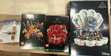LEGO Lot NEW & USED 10280 10328 43225 Botanical Flowers Little Mermaid + Insects