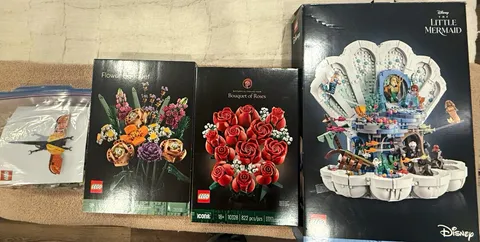 LEGO Lot NEW & USED 10280 10328 43225 Botanical Flowers Little Mermaid + Insects