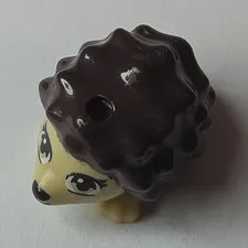 LEGO Hedgehog Animal Figure Brown & Tan Plastic 1 Piece Animals L0510