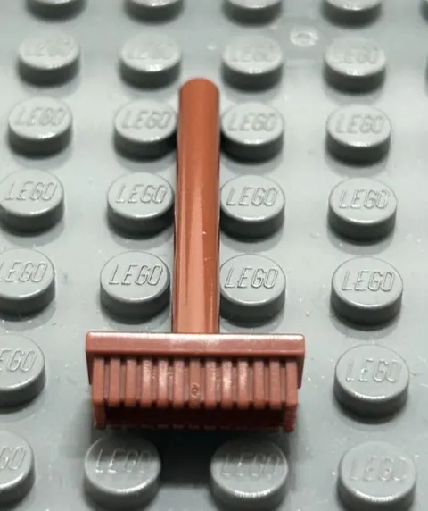 Lego 3836 Push broom reddish brown