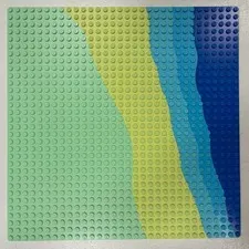 Lego Baseplate 32 x 32 with Beach Pattern (3811px1) From Sand Dollar Cafe 6411
