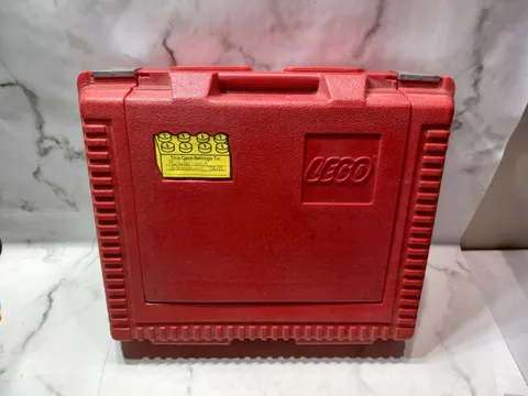 LEGO Carrying Storage Hard Red Case Only Vintage USA Made 1985 14"x13"