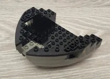 Lego 6051 6050c03 6051c03 75046c03 Boat Hull Small Bow 12 x 12 x 5 1/3 Black Top