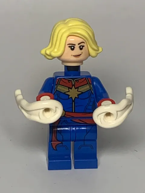 😮WOW!😮 Captain Marvel Light Yellow Hair, Marvel Avengers 76196 LEGO® MiniFIG