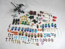 LEGO Minecraft Huge Lot Minifigures Weapons Animals Monsters Figures Etc. 1lb