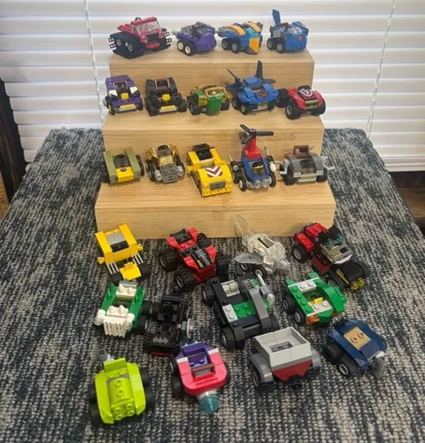 LEGO Small Vehicle Lot 20+ Cars Trucks Racing Vehicles Mixed Sets